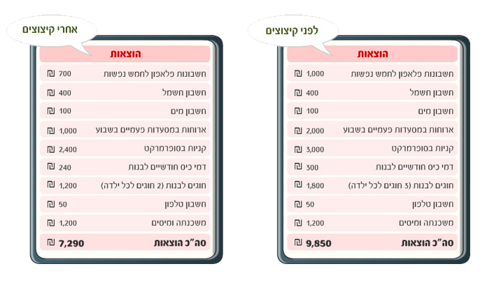 הקטנו את ההוצאות?