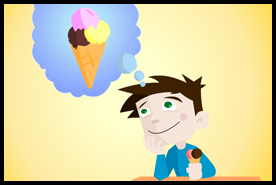 בחנות הגלידה